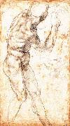 Michelangelo Buonarroti Male Nude oil painting artist